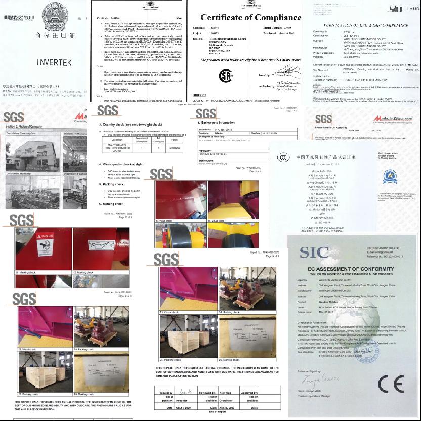 3 Tons 3 Axis Positioner Product certification