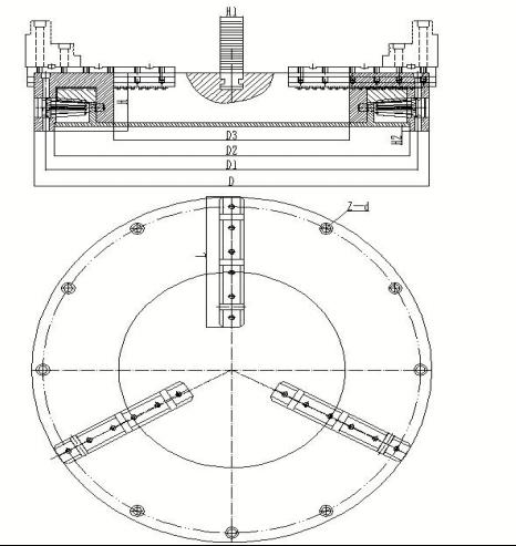 K11 K12 K13 Series Large Hole Self-centering Chuck-1